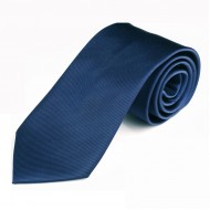 Corbata 100% microfibra jacquard azul ro