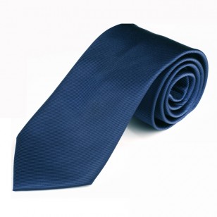 Corbata 100% microfibra jacquard azul royal oscuro