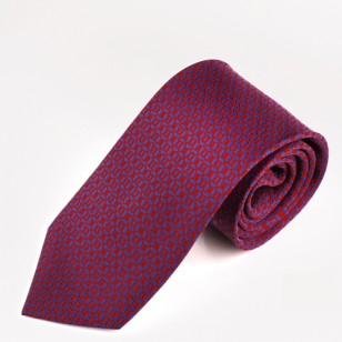 Corbata 100% seda estampada HOWARDS LONDON,rojo/ azul