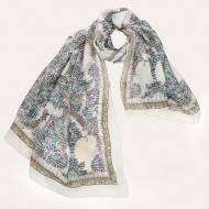 Foulard 100% seda estampada DEVOTA & LOMBA